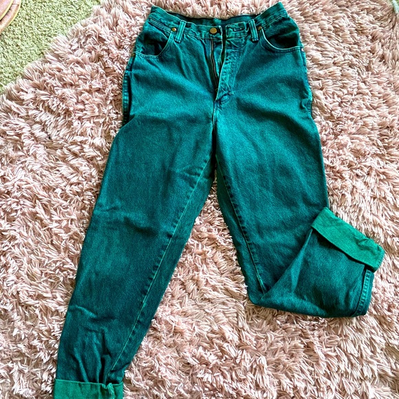 Hunter Green Women’s Denim Jean, Size 4, High Waisted - Picture 1 of 5